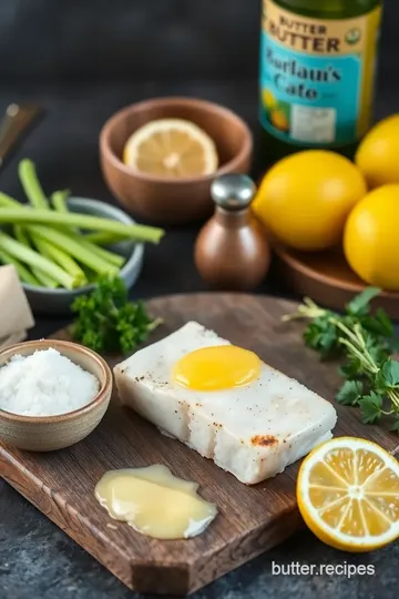 Pan-Seared Cod with Zesty Lemon Butter ingredients