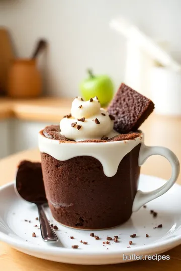 Microwave Chocolate Mug Cake steps