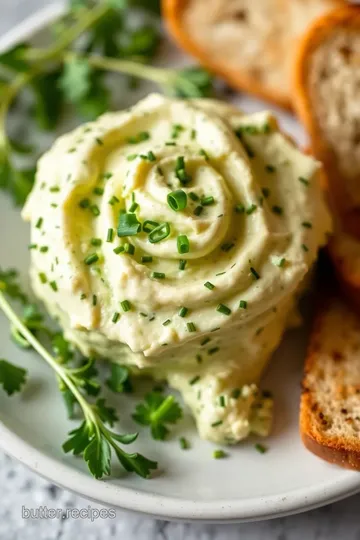 Herb-Infused Butter Spread presentation