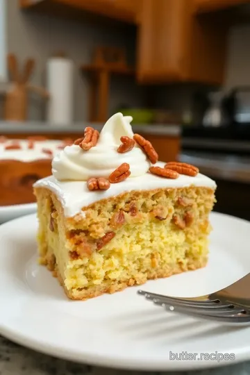 Butter Pecan Praline Poke Cake steps