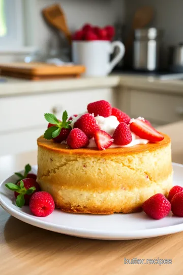 Naked Cake with Mascarpone Cream and Crushed Strawberries steps