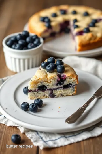 No-Bake Blueberry Biscuit Cake presentation