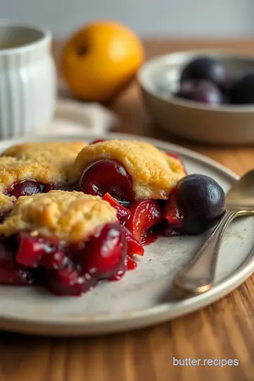 Oven-Baked Plum Cobbler Delight steps