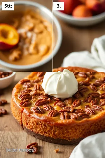 Peach Brandy Pecan Upside-Down Cake steps