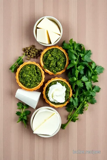 Bake Pesto Tarts with Creamy Boursin Cheese ingredients