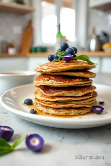 Butterfly Pea Flower Pancakes steps