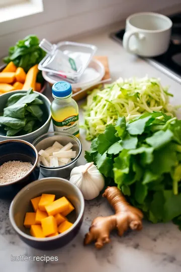 Butternut Squash and Cabbage Stir-Fry ingredients