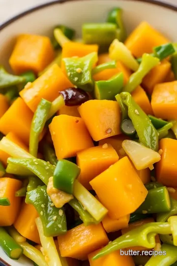 Butternut Squash and Cabbage Stir-Fry presentation