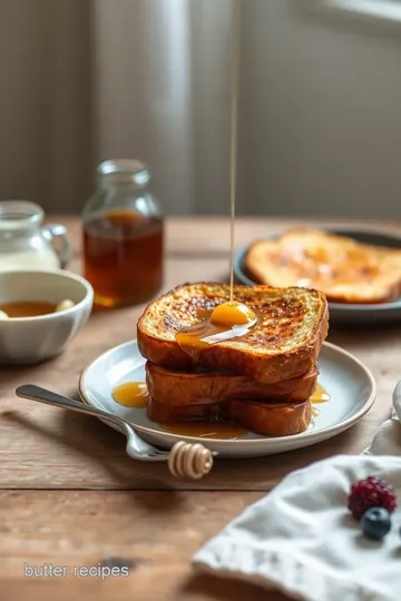 Quick French Toast with Honey Drizzle presentation