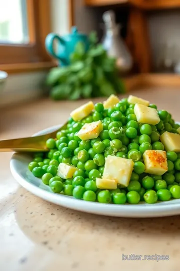 One Pan Honey Butter Peas with Garlic steps