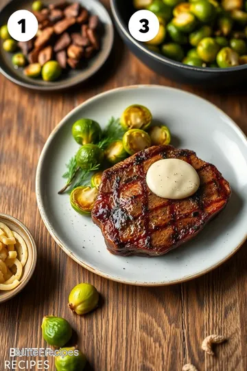 Quick New York Steak with Savory Brussels Sprouts steps