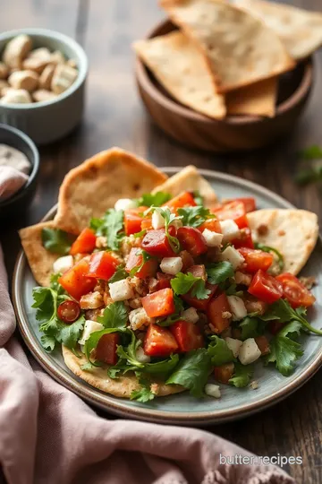 Quick Fattoush Salad with Crispy Pita Chips steps