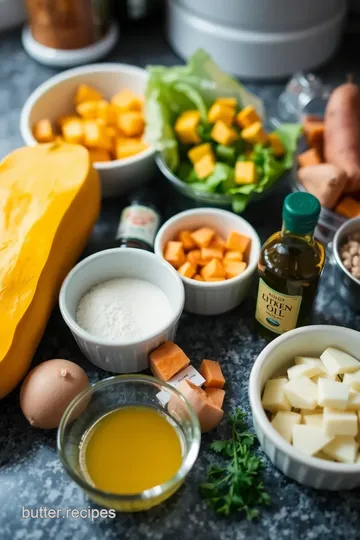 Roasted Butternut Squash and Sweet Potatoes ingredients