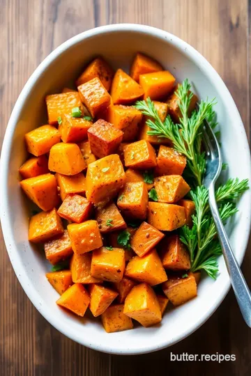 Roasted Butternut Squash and Sweet Potatoes presentation