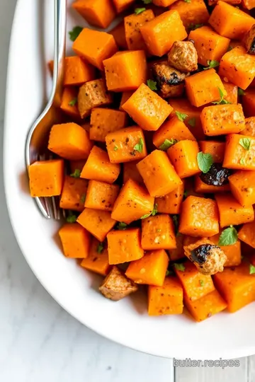 Roasted Sweet Potatoes and Butternut Squash presentation