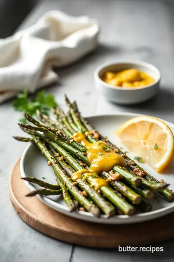 Roasted Asparagus and Radishes with Vinaigrette presentation