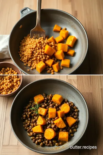 Savory Roast Butternut Squash with Spiced Lentils steps