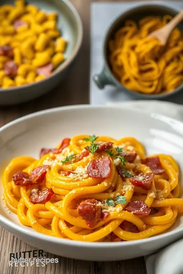 Roasted Squash Pasta with Pancetta Delight steps