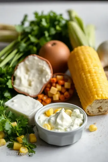 Corn & Cottage Cheese Salad with Mango ingredients