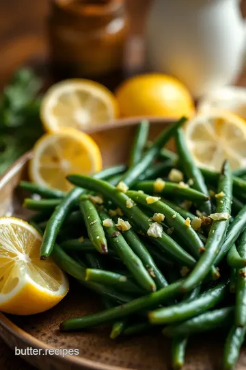 Lemon Garlic Green Beans with Parmesan ingredients