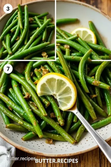 Lemon Garlic Green Beans with Parmesan steps