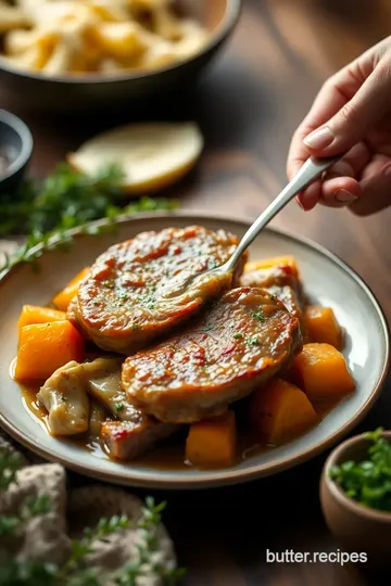 Delicious Southern-Style Pork Chops presentation