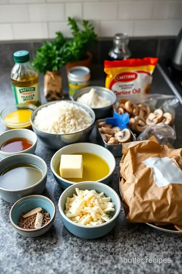 Butter Accord Risotto with Wild Mushrooms ingredients