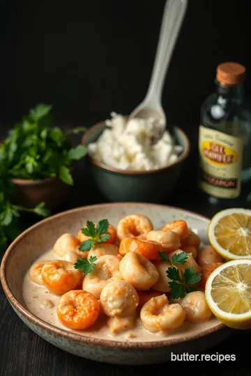 Seafood Delight with Creamy Dairy-Free Twist ingredients