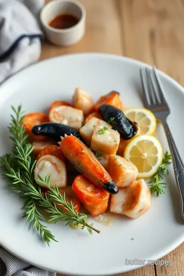 Seafood Delight with Garlic Bread ingredients