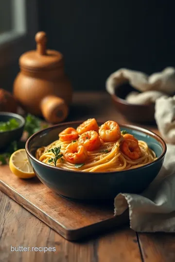 Seafood Spaghetti Delight presentation