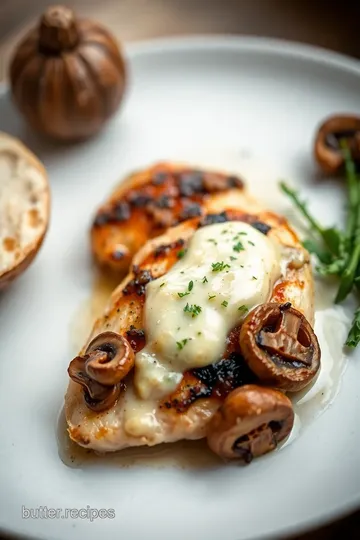 Garlic Butter Chicken with Mushrooms presentation