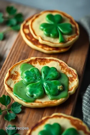 Shamrock Pancakes Recipe for St. Patrick s Day presentation