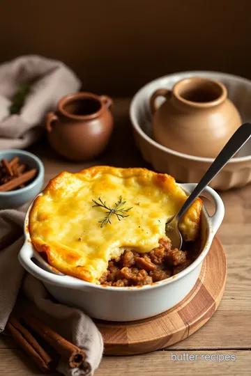 Bake Shepherd s Pie with Indian Spice Flavor presentation