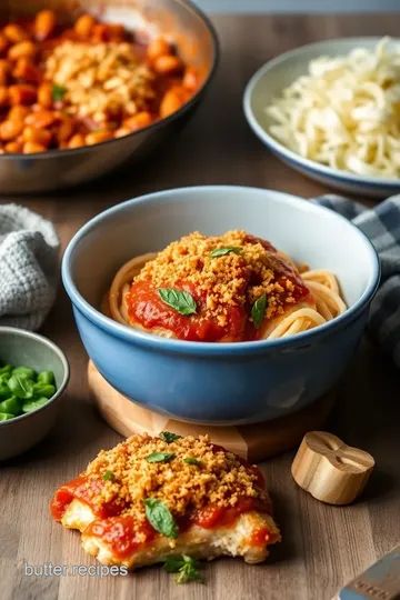 Simmered Chicken Arrabiata with Crispy Topping steps