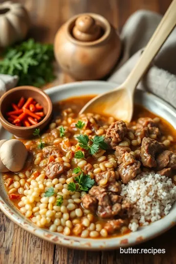 Slow Cooked Beef Barley Soup ingredients