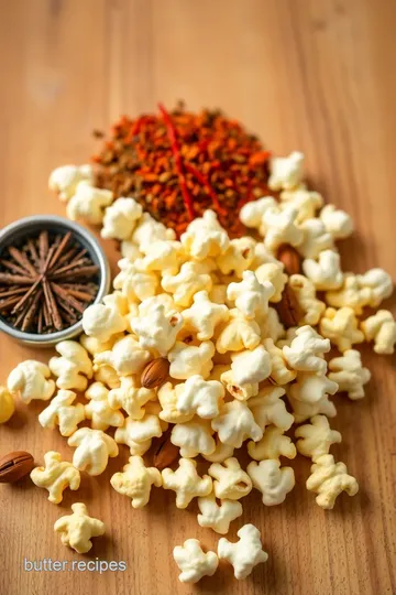 Spiced Nutty Popcorn Delight ingredients