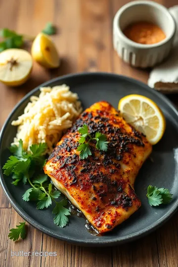 Spicy Blackened Tilapia Fillets ingredients