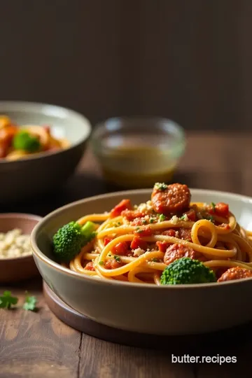 Quick Spicy Sausage Pasta with Broccoli steps