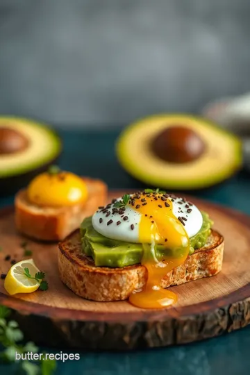 Over-Easy Egg Avocado Toast Delight presentation