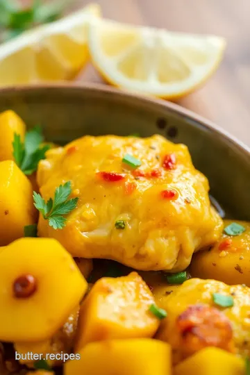 Turmeric Chicken and Pineapple Rice presentation