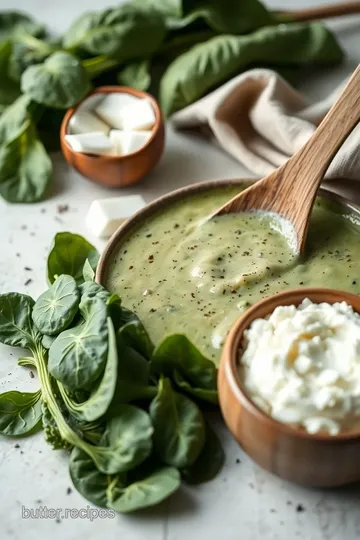 Velvety Spinach Soup Delight ingredients