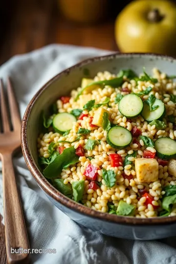 Vibrant Farro Salad with Zucchini Ribbons steps