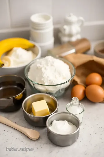 Banana Buttercream Icing ingredients