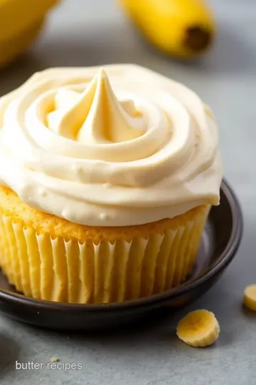 Banana Buttercream Icing presentation