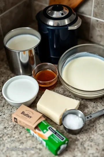 Homemade Goat Milk Butter ingredients