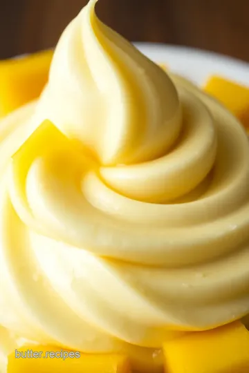 Whipped Mango Butter Delight presentation