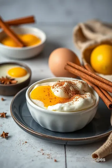 Whipped Egg Delight with Cinnamon Magic ingredients