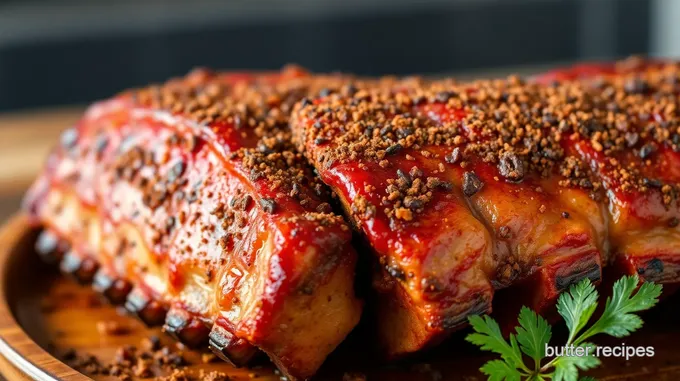 Smoky Butt Rub Seasoned Grilled Pork Ribs